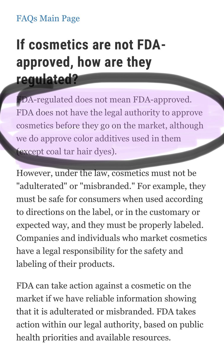 takerofsmiles's tweet photo. @Betterl81322146 @alexaray171 @RachelBowles158 @JeffreeStar Here you go, stupid, since you want to try to sound smart. Taken directly from the FDA’s website. https://t.co/6es1YPxxXW