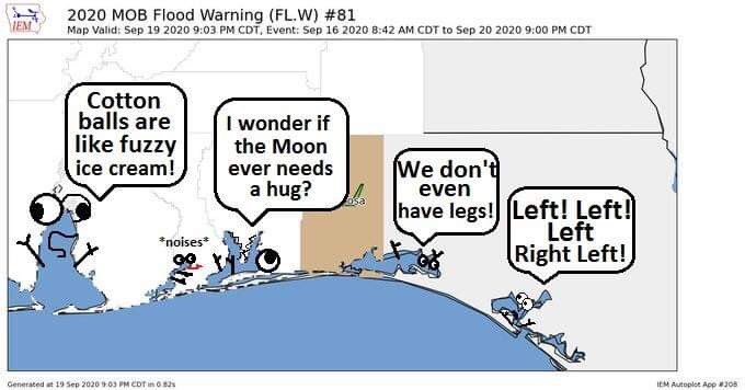 These guys look like they could use some help.
#flwx #floodwarning #kmob #flood #weather #severe #tornado #storm #storms