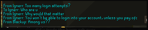ayrball's tweet photo. @JagexAsh My friend is being black mailed into going into her own account and she literally is a sitting duck. It makes 0 sense how they would even get her info and they just keep locking her out of her account. https://t.co/whGRgXRvKz