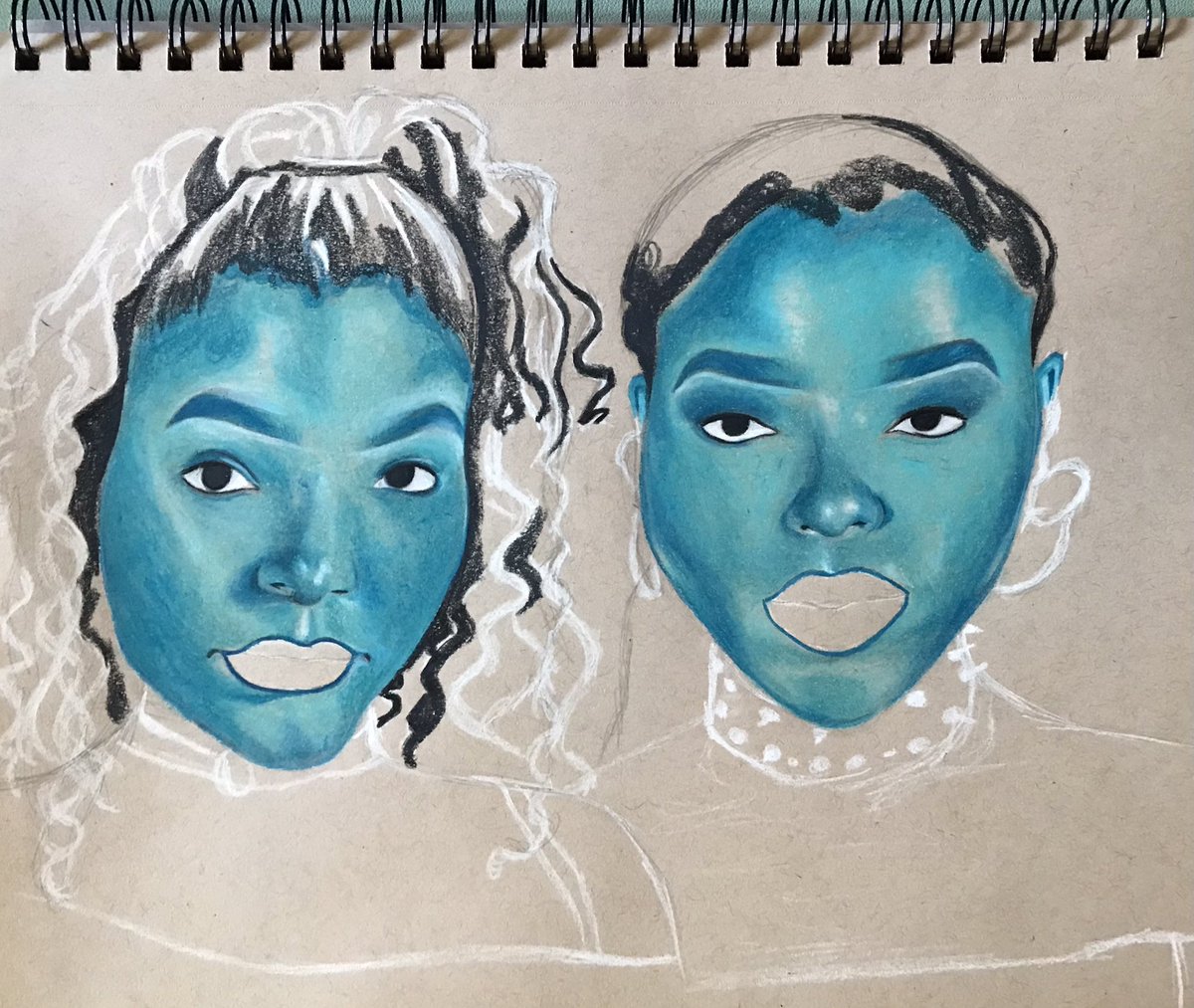 Sooo I tried something new @chloexhalle ??
Inspired by @Baldartist_  love her work ? 