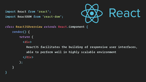 ReactIt is an library for building front-end user interfaces .A react app comprises of several components which are then combined into a single react app. Most people find React easier to learn than Angular.