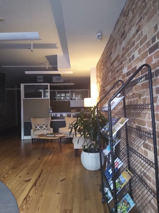 This office I found in greenville window peeking.. I think this is pretty well match with my building