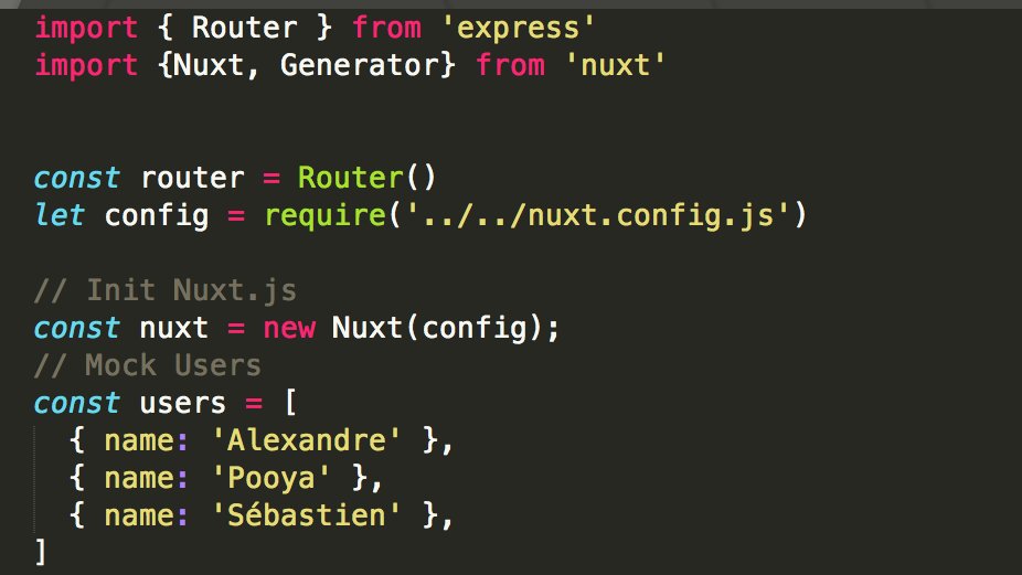 NuxtIt is the Next equivalent for Vue. Just like Next, you can make server-side rendering and static web apps.