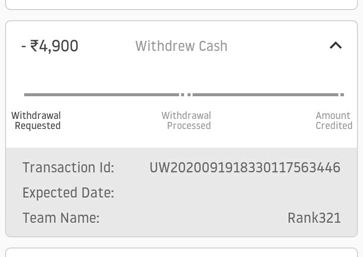 1_parbat's tweet photo. @Dream11 
Why Not my Transaction Add in my bnk Account https://t.co/Vf4XFp5JjJ