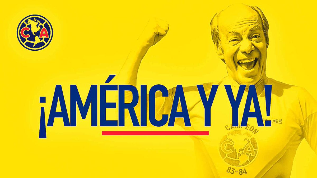 ClubAmerica's tweet photo. Por ti, 'Loco' 💛💙

¡América!
¡América y ya! 🦅 https://t.co/ntSNPVrijW