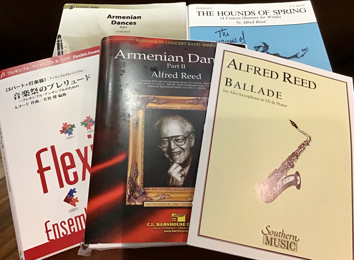 ট ইট র ヤマハ銀座店 来年は生誕100周年 吹奏楽の神様 作曲家アルフレッド リード氏が亡くなって今年で15年 来年21年は生誕100周年を迎えます リード氏は吹奏楽 アンサンブル ソロと数多く作曲 現在も愛され続けている作品たちに触れてみてはいかが