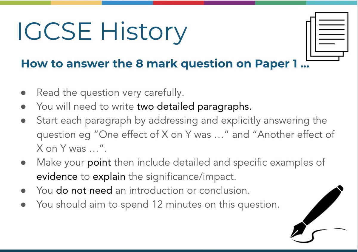 BSAKhistory's tweet photo. We have created “How to answer guides ...” for all students in Years 10 &amp; 11 with advice about exam technique &amp; timings. We hope they are useful! #BSAKHistory #DistanceLearning https://t.co/ba21Dq5m69