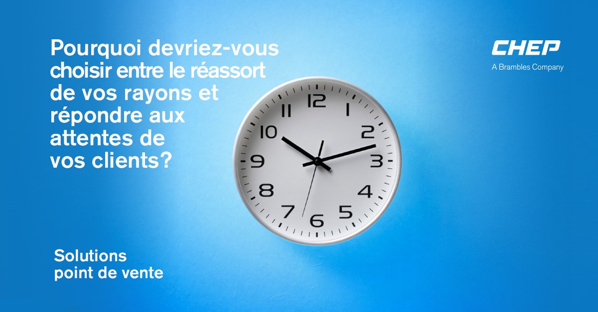 CHEP_BeNeLux's tweet image. Si vous réduisiez de 60 % le temps consacré au réassort de vos rayons, que pourriez-vous faire pour améliorer l’expérience client ?
#PointdeVente #BetterBusiness #MoveMoreWithLess #Retail
ow.ly/CXw650BjU4C