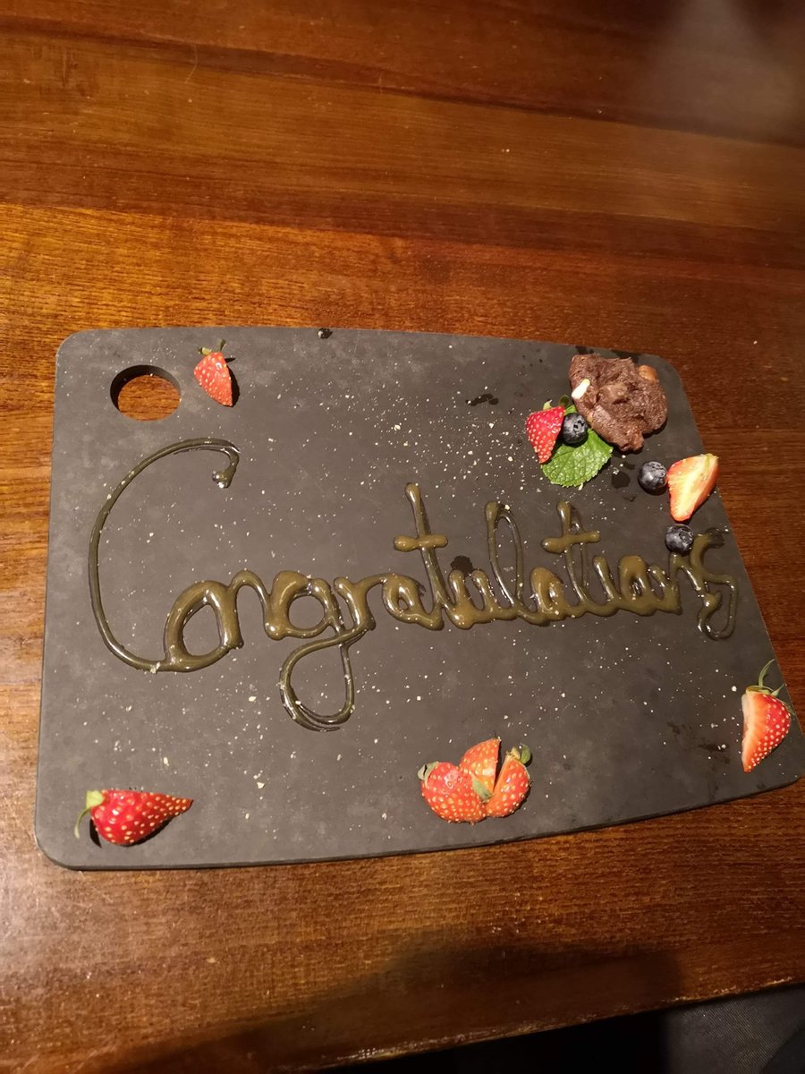 DisneyPrincess6's tweet photo. @MillerandCarter my partner and I got engaged yesterday and had dinner at Bedford M&amp;C. They brought this out for us after our meal. Thank you for making it so special. The service, food and extra little touches made our day amazing!! https://t.co/40LDFQEZzn