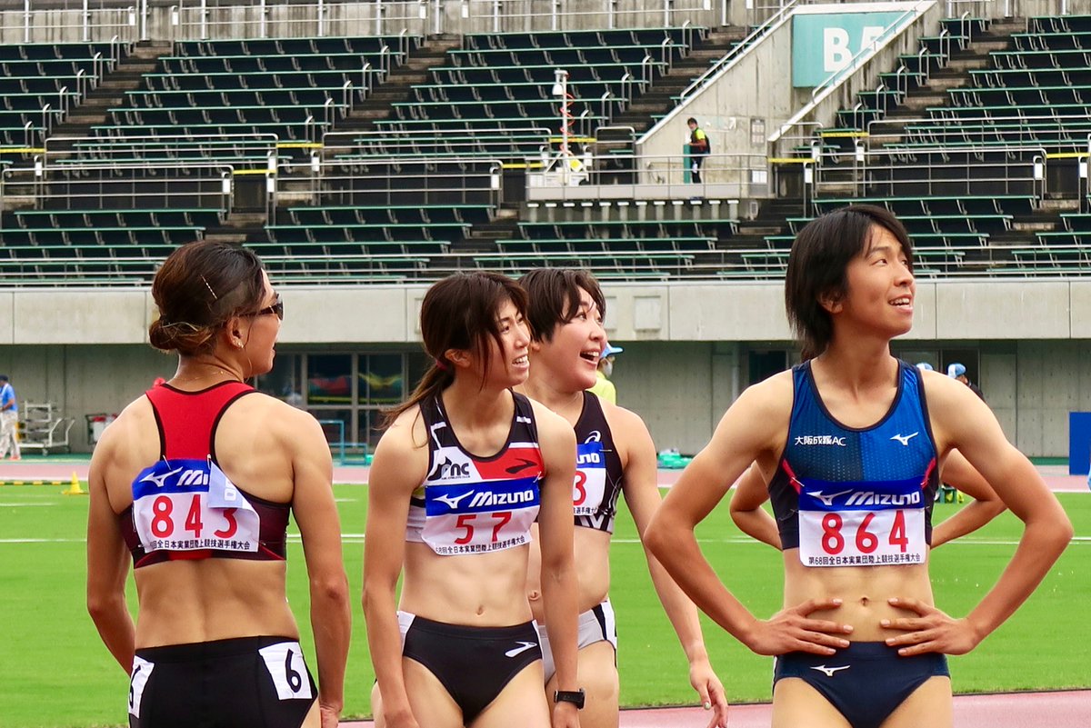 全日本実業団 】 23秒85（＋0.6）で女子200mを制したのは、#大石沙也加