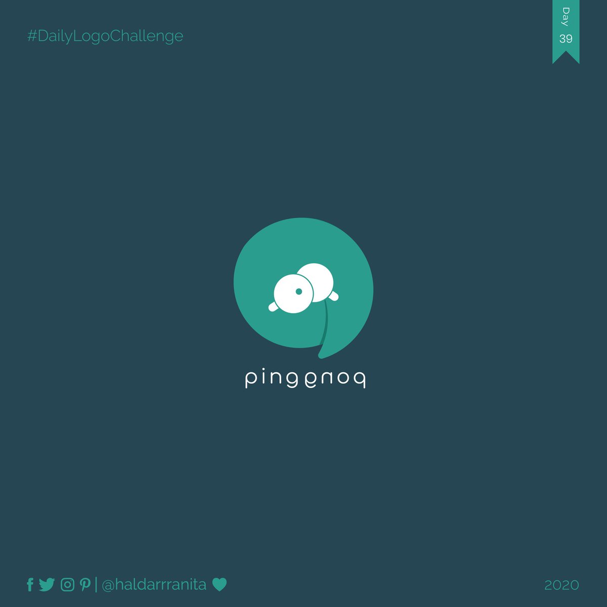 ranitadesignz's tweet photo. Day 39/50 🎨🖌 Logo Prompt : Messaging App

Name: Ping Pong

#DailyLogoChallenge
#50DaysofLogo

Each day a new challenge.I continue, for how long..... let's  see.

#dailylogochallengeday39

#graphicdesigner #designer #flatdesign #logoawesome  #logofolio #fiverr #logobrand https://t.co/UgII0RUDM8