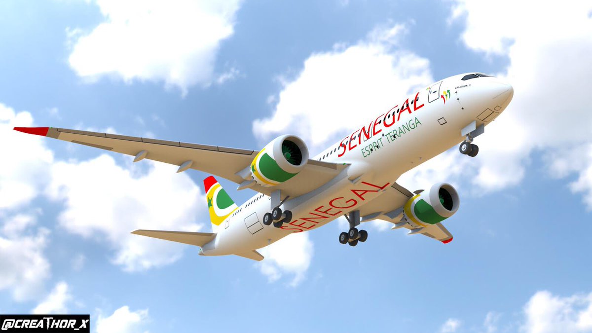 El_Bekri_'s tweet photo. @airsenegalfanpage  challenge me to created this A787-Dreamliner, personalized with the colors of the airline company @flyairsenegal 🇸🇳.
:
Modélisation 3D + Rendu réaliste [ @El_Bekri_ ] Instagram : creathor_x
:
#solidworks #Engineering #a787 #dreamliner #kebetu https://t.co/iCe5GKP0or