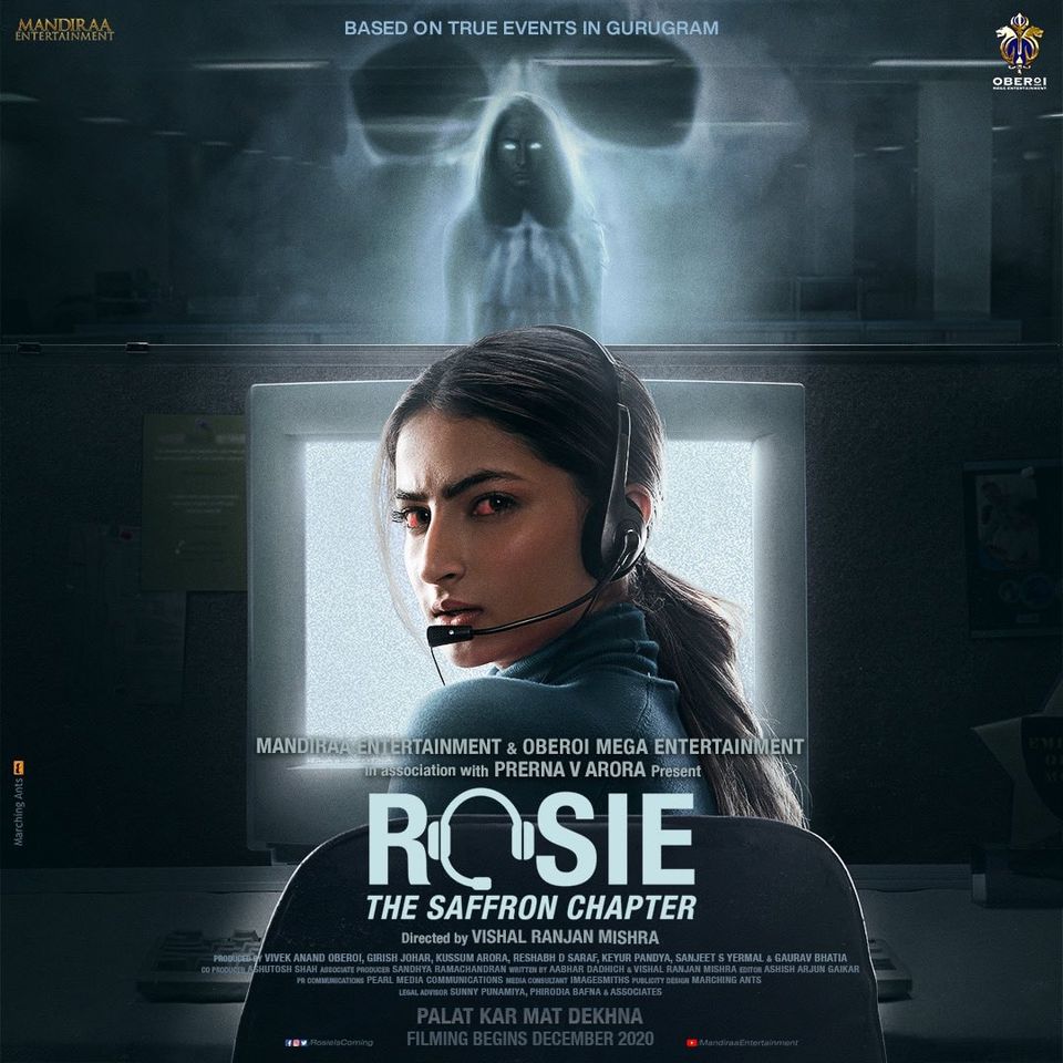 #Rosie #TheSaffronChapter First Look poster
#VivekOberoi #ShwetaTiwari

Directed by #VishalRanjanMishra
Produced by #MandiraaEntertainment & #oberoimegaent