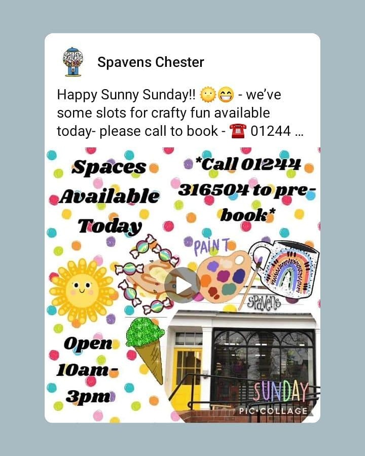 We’ve some slots for crafty fun available today- please call to book - ☎️ 01244 316504. We’re also open till 3 if you fancy some sweet treats or an ice cream to cool you down now Summer has made a return <a href="/lovehoole/">lovehoole</a> <a href="/chestertweetsuk/">#chestertweets</a> <a href="/hooleandnewton/">Hoole & Newton</a> <a href="/HooleChester/">Hoole</a> <a href="/wearechester/">We Are Chester</a>