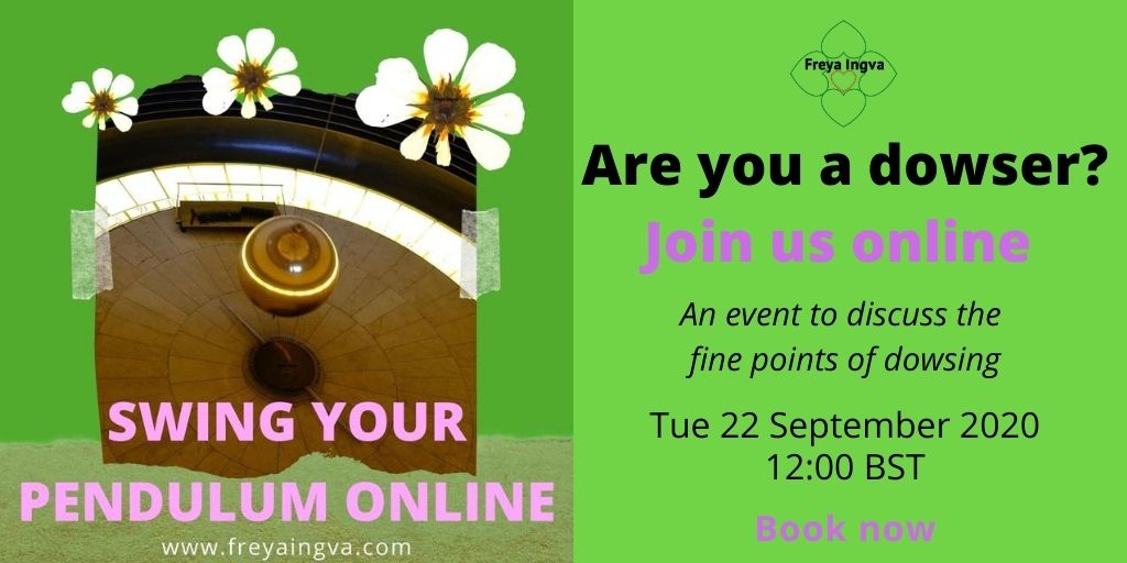FreyaIngva's tweet photo. The last #SwingYourPendulum #Online of the season
We will #talk all things #dowsing with #peers around the #world
#SwingYourPendulumOnline #pendulum #divining #dowser #diviner #ancienttool #networking #live #digital #tealeafreader #tealeafreading #oracle https://t.co/4ReHvEB6gR