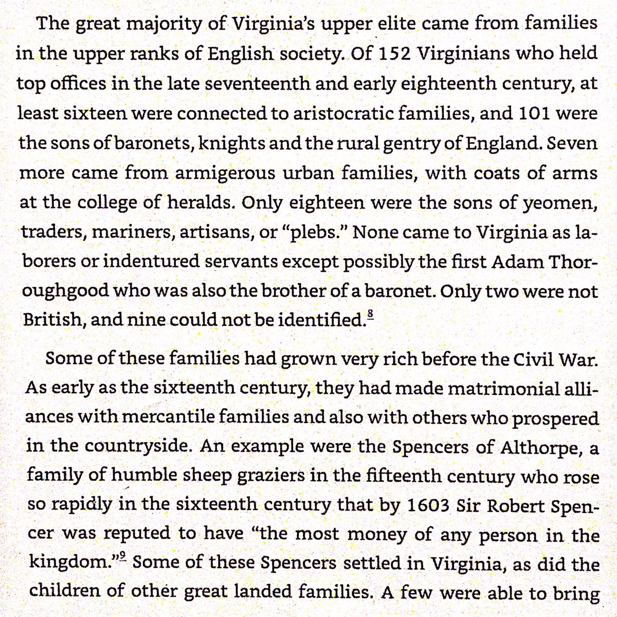 William Berkeley ruled Virginia 1642-1677. Population grew 8k -> 40k. He created a ruling class of exiled Anglican Royalist noblemen from the English Civil War, also bolstering their ranks with younger sons of noblemen.