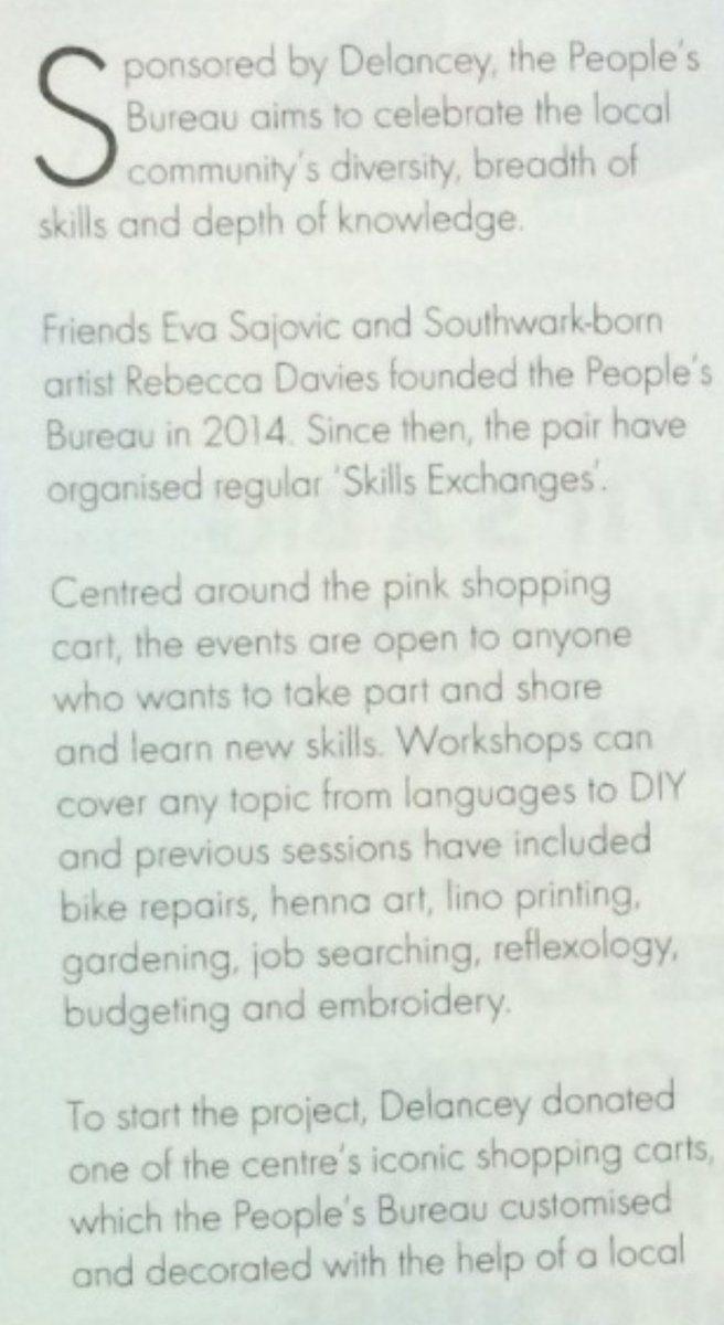 People's Bureau (Sajovic, Davies & Butler) were sponsored by property developers Delancey & supported by Tate Modern, Southwark Council, Arts Council England & London College of Communication (Sajovic's employer). All have vested interests in gentrification of E&C.2/6 – bei  South Gosforth Metro Station