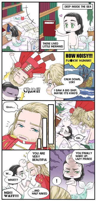 Thorki:The Little Mermaid①
( To be continued) 