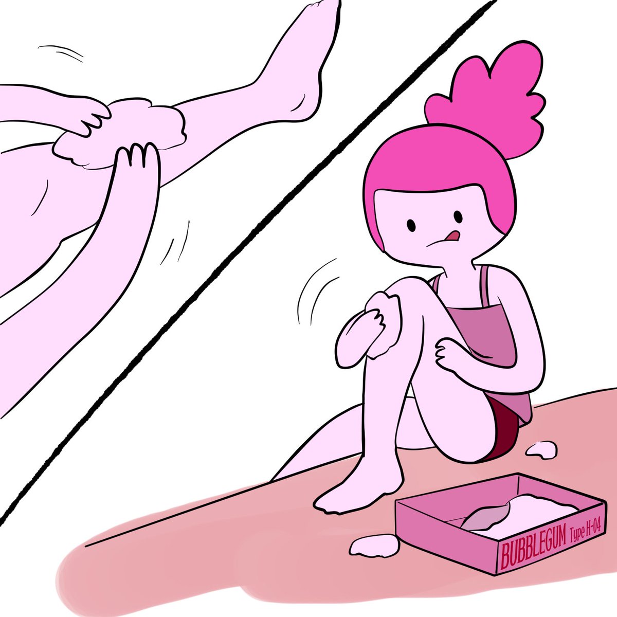 sweetspidercid1's tweet image. made of bubblegum🦵😘