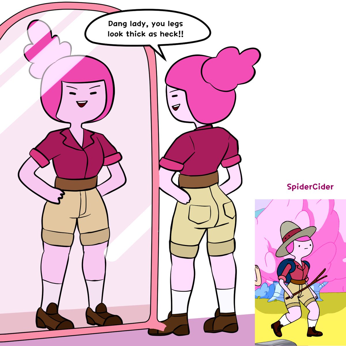 sweetspidercid1's tweet image. made of bubblegum🦵😘