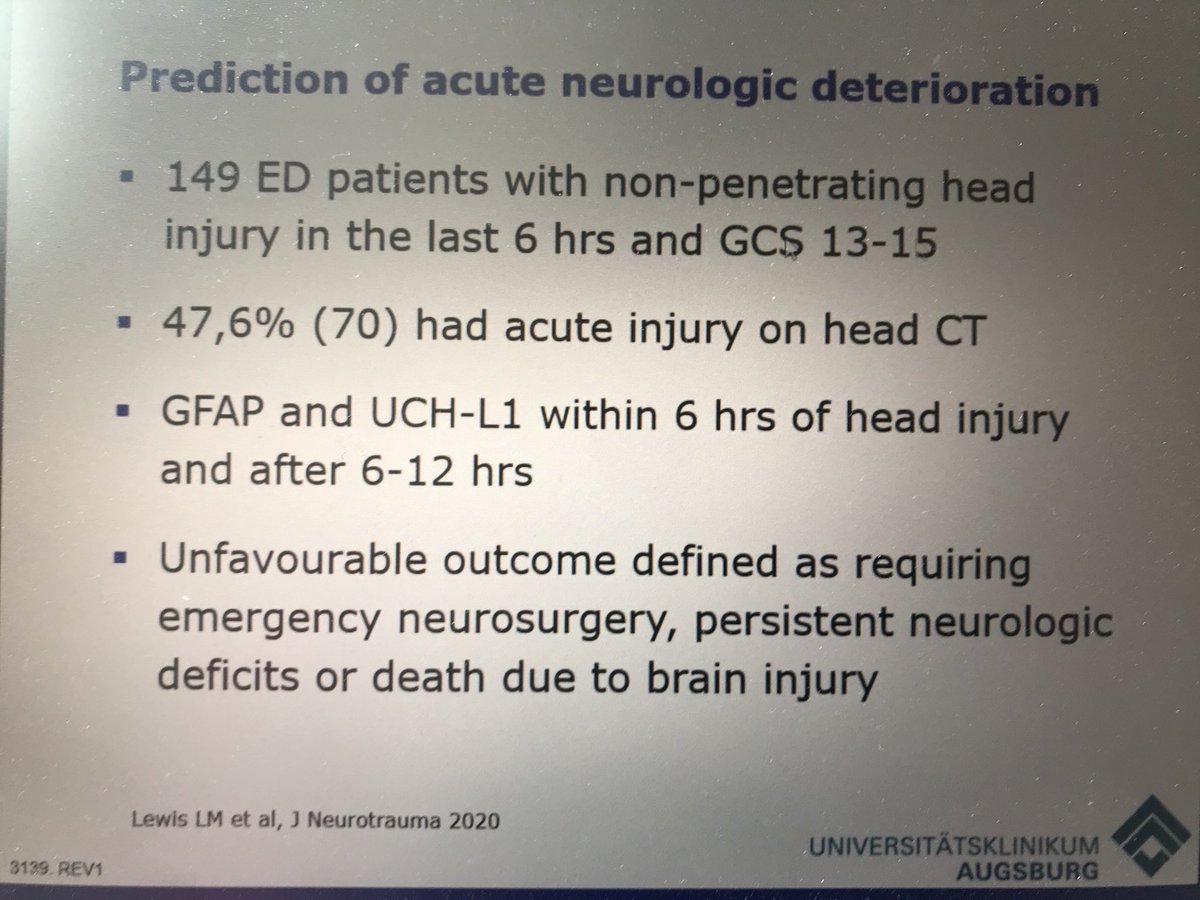KatherineRCEM's tweet image. TBI. Bio markers. ? Potential for identifying CT negative patients who need MRI follow up because we know CT misses injuries that are important for outcome #EUSEM ⁦@EuropSocEM⁩ ⁦@RCollEM⁩