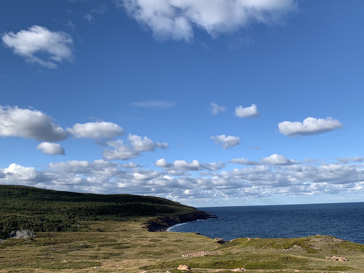 MacNeilPaula's tweet photo. Good morning world from the most northern tip of Nova Scotia. #meatcove #packpacking #capestlawrence https://t.co/yYhsAxSbOm