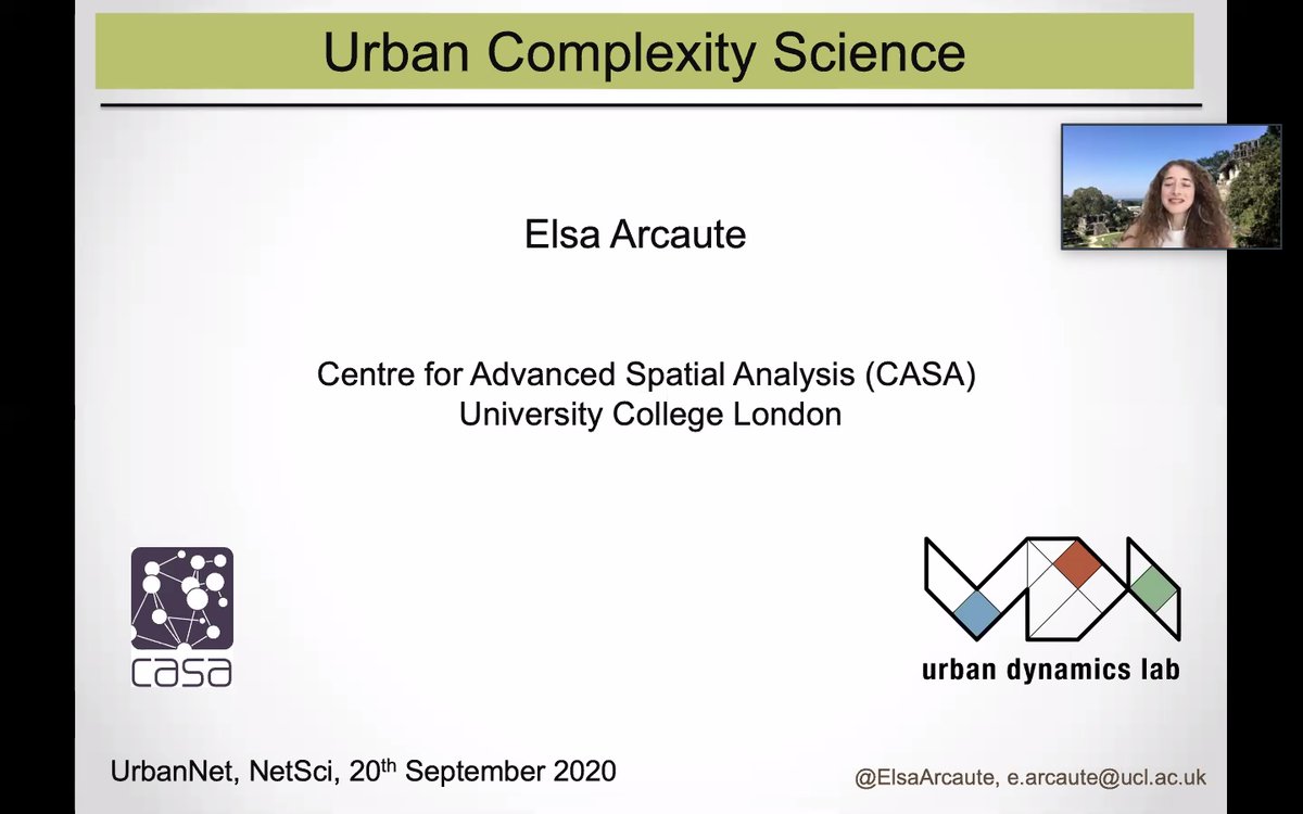 JusteRaimbault's tweet image. #UrbanNet satellite at #NetSci2020 kicking off with an inspiring talk by @ElsaArcaute on why we need theories of complex urban systems