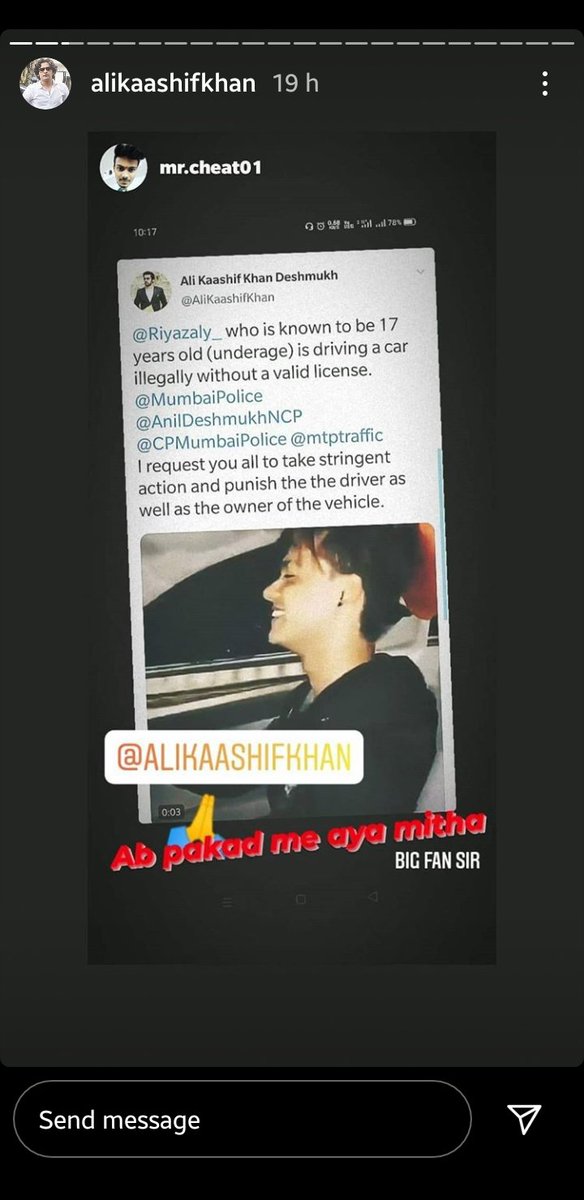 riyazxtwinkle's tweet photo. @AliKaashifKhan @Riyazaly_ @MumbaiPolice @AnilDeshmukhNCP @CPMumbaiPolice @mtptraffic YOU CALL YOUR SELF A ADVOCATE N SUPOORTING THE WORDS C*** N SH** WOWW ITS A CRIME OR TROLLING TO CALL THIS WORDS TO SOMEONE DID YOU DIDN'T KNOW ABOUT THIS THE GREAT ADVOCATE ? 😌 it's a request to police THAT TAKE ACTION TO THIS ADVOCATE N ALSO I DIDNT SEE AMY QUALITY OF AN ADV** https://t.co/oROu3fKCqU