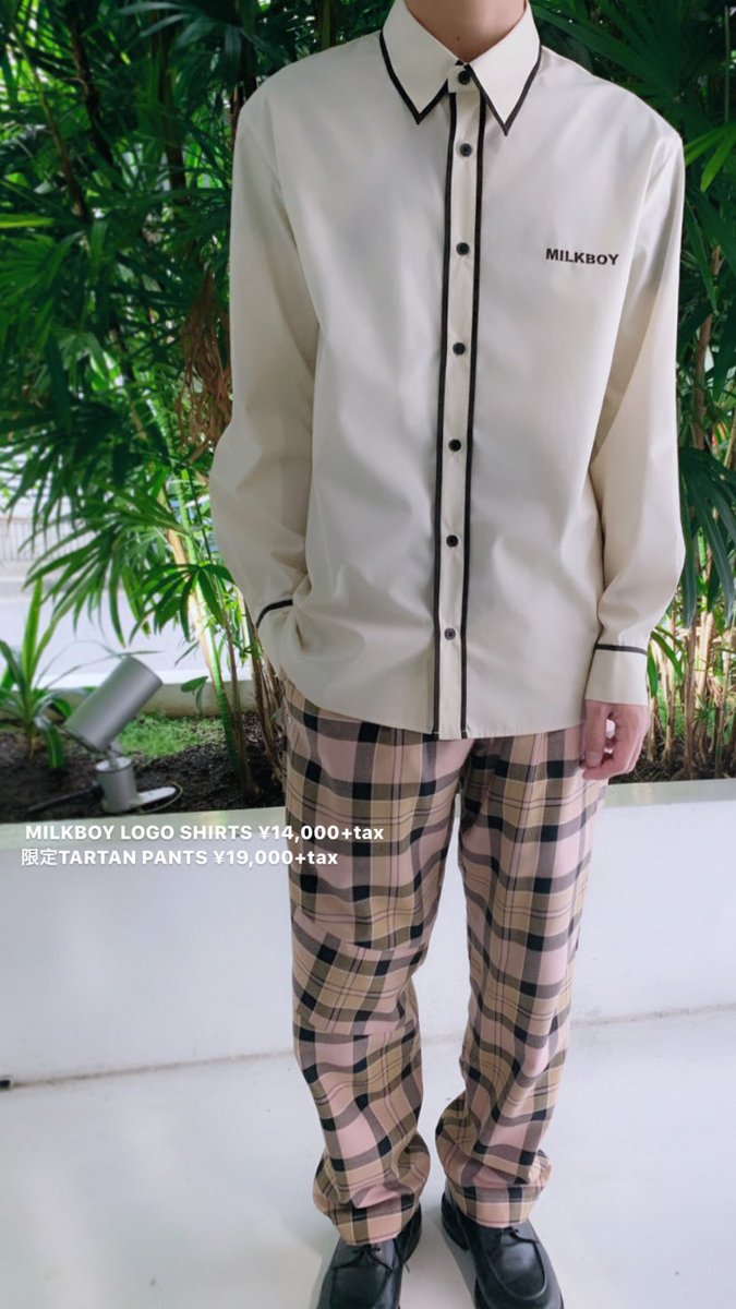 Milkboy On Twitter Milkboy 2020 Autumn Collection Pickup Item Milkboy Logo Shirts 14 000 Tax 限定tartan Pants 19 000 Tax シンプルなロゴシャツに 本店限定のオリジナルタータンチェックパンツを合わせたコーディネート どちらも在庫残りわずかとなって
