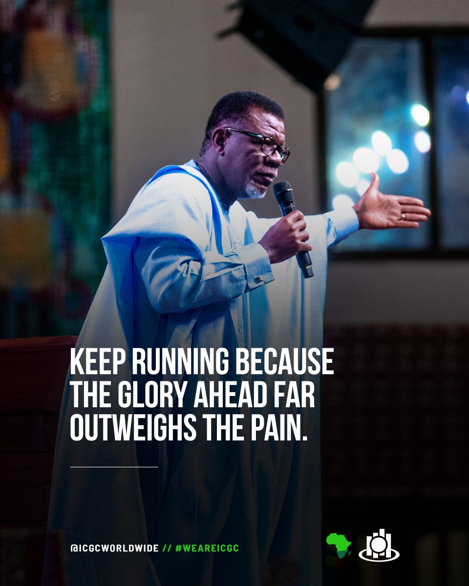 icgcworldwide's tweet image. In spite of your failures and challenges, keep running because the glory God has prepared for you far outweighs the pain and hopelessness of the now. #SundaysAtICGC