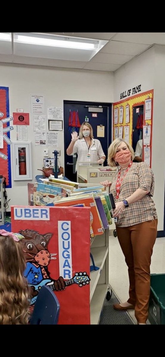 The Uber Cougar is a HIT!  Bringing books to our Clark Cougars!  <a href="/ClarkElemTampa/">H. Clark Elementary</a> <a href="/hubofschool/">HCPS Library Media</a> <a href="/HcpsTeach/">HCPSTeach</a>