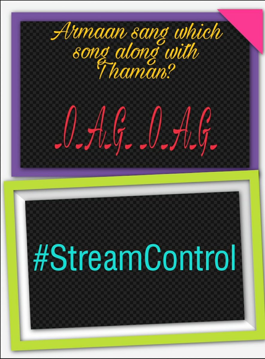 agarwalnidhu12's tweet image. So here the last riddle &amp;amp; sadly end of the gAMe session hope u guys had fun playing it , do let us would u guys like us to plan more of these sessions also did u guys enjoyed it ??

Till then #StreamControl &amp;amp; happy streAMing happy Sunday