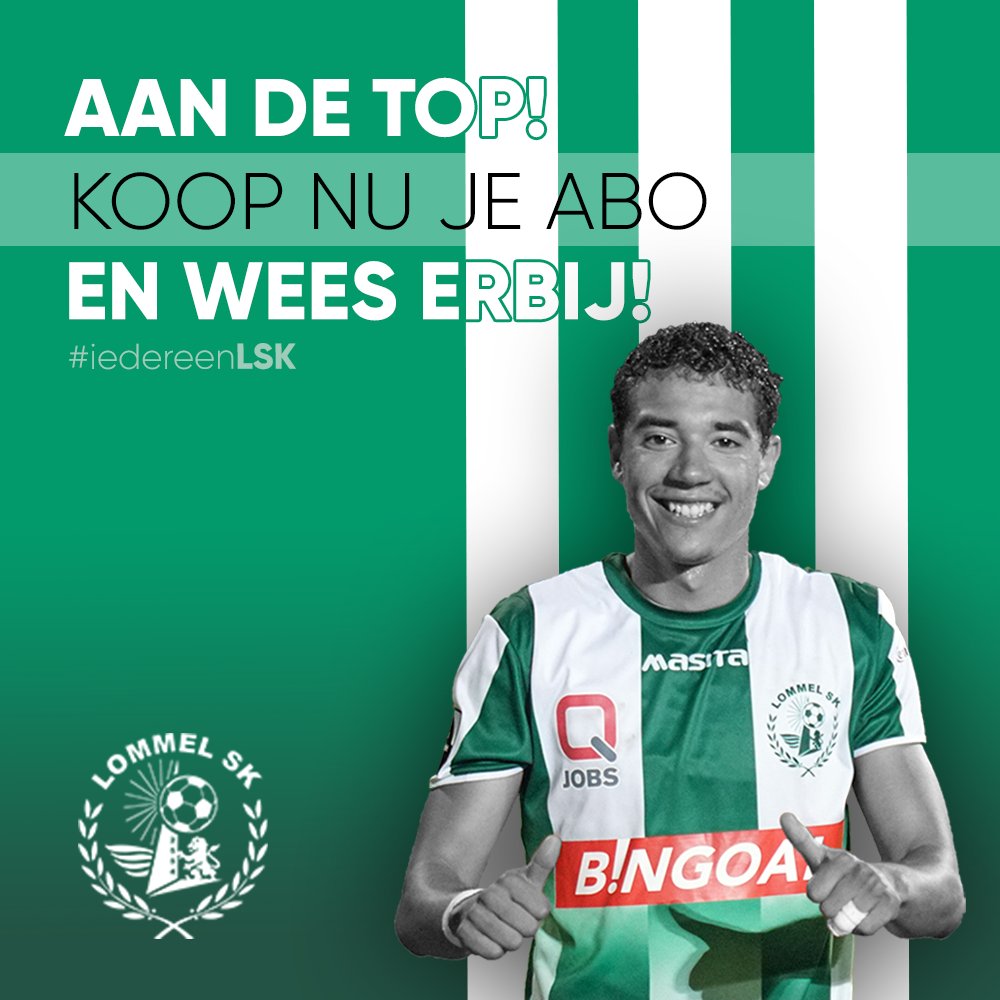 Koop nu nog je abonnement en wees erbij! 👌
✅ Bestel je abo hier: lommelsk.be/abonnementen/ 
#iedereenLSK 🇳🇬