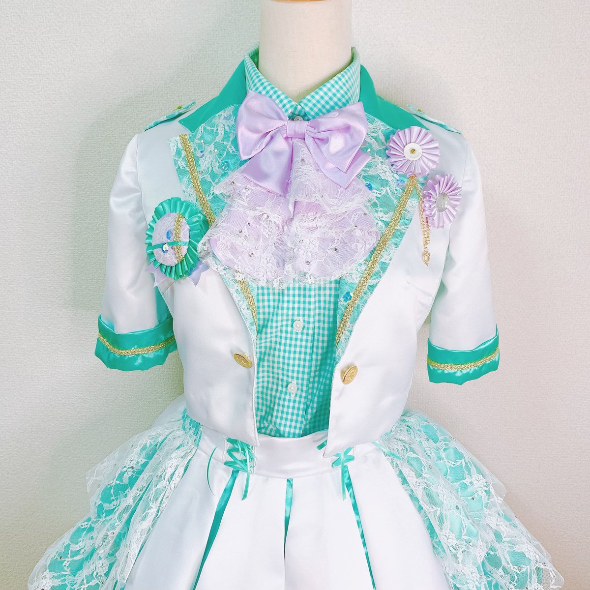 本日お披露目になりました、森下純菜さんの衣装を製作させていただき