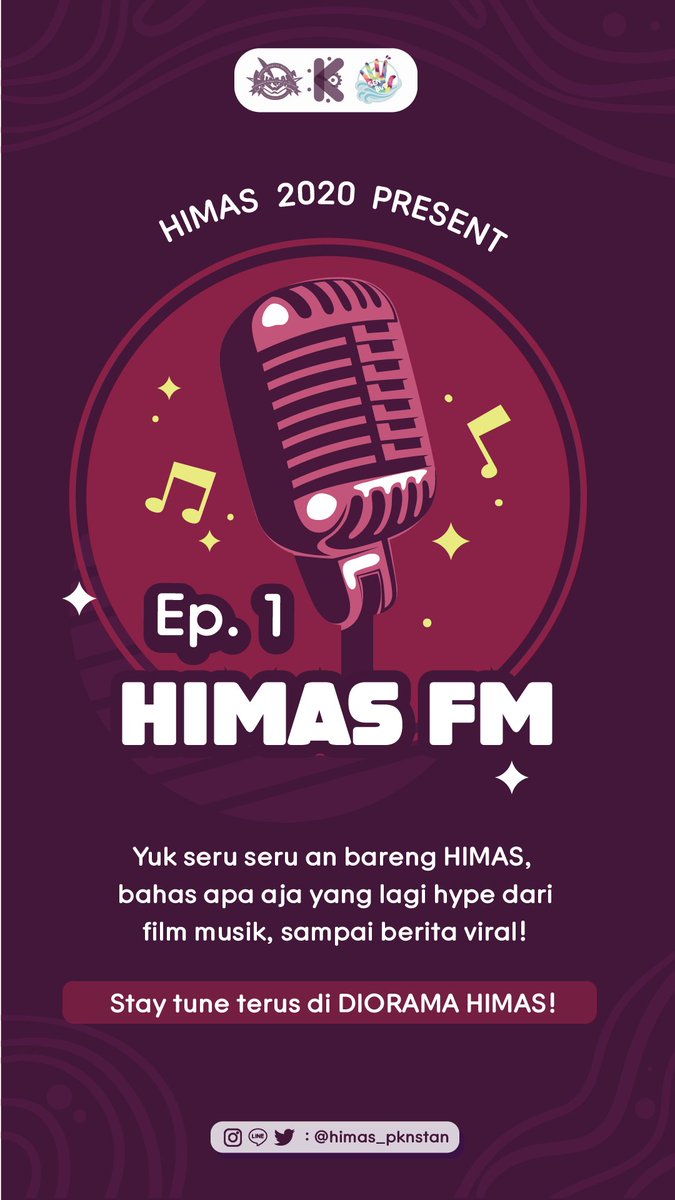 himas_pknstan's tweet photo. Eitss ada yang baru nih dari himas!!
Sekarang himas juga punya podcast loh namanya "DIORAMA HIMAS" . Hayoo pasti belum pada buka kan 😜
Nah ngga kerasa ternyata liburan udah mau habis ajaa
Selama liburan ini pasti temen-temen pada running series/movie dong karna lagi #dirumahaja https://t.co/pG0JWedkLY