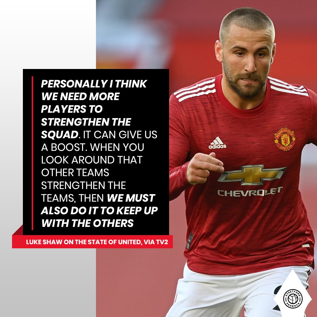 StretfordPaddck's tweet image. Luke Shaw has placed some extra pressure on the board, saying "we need more players to strengthen the squad" 😬 

When the players are even calling out the board, you know its bad 🇾🇪 #MUFC