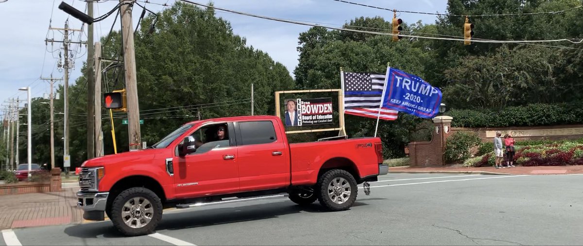 There were at least four local politicians involved in yesterday’s hateful Alamance Convoy for Trump. Pics of Steve Ross, Bill Lashley, Ryan Bowden and Dennis Riddell below.