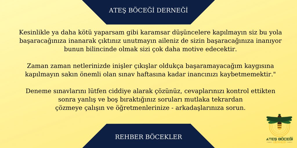 rehberbocekler's tweet image. Mezun tayfa geç olmadan yola koyulma vakti

#yks21 #ykstayfa #yks #ösym #yks2021 #okullar #üniversite #tyt2021 #bölüm #yök #öneri #yks2021tayfa #sınav #yks2020 #okul #mezun #tercih #tyt #ayt #karantina #tyttürkçe #tytkonuları #mezuntayfa #kitap #tyt21 #yksnot #yks #başarı #ayt21