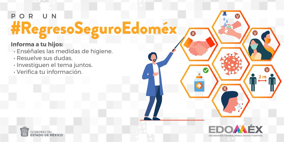 DESPOLedomex's tweet photo. En este #RegresoSeguroEdoméx, es fundamental que sigamos actuando con mucha responsabilidad, platica con tus hijos sobre la importancia de seguir las recomendaciones sanitarias. https://t.co/bBdvv44pYt