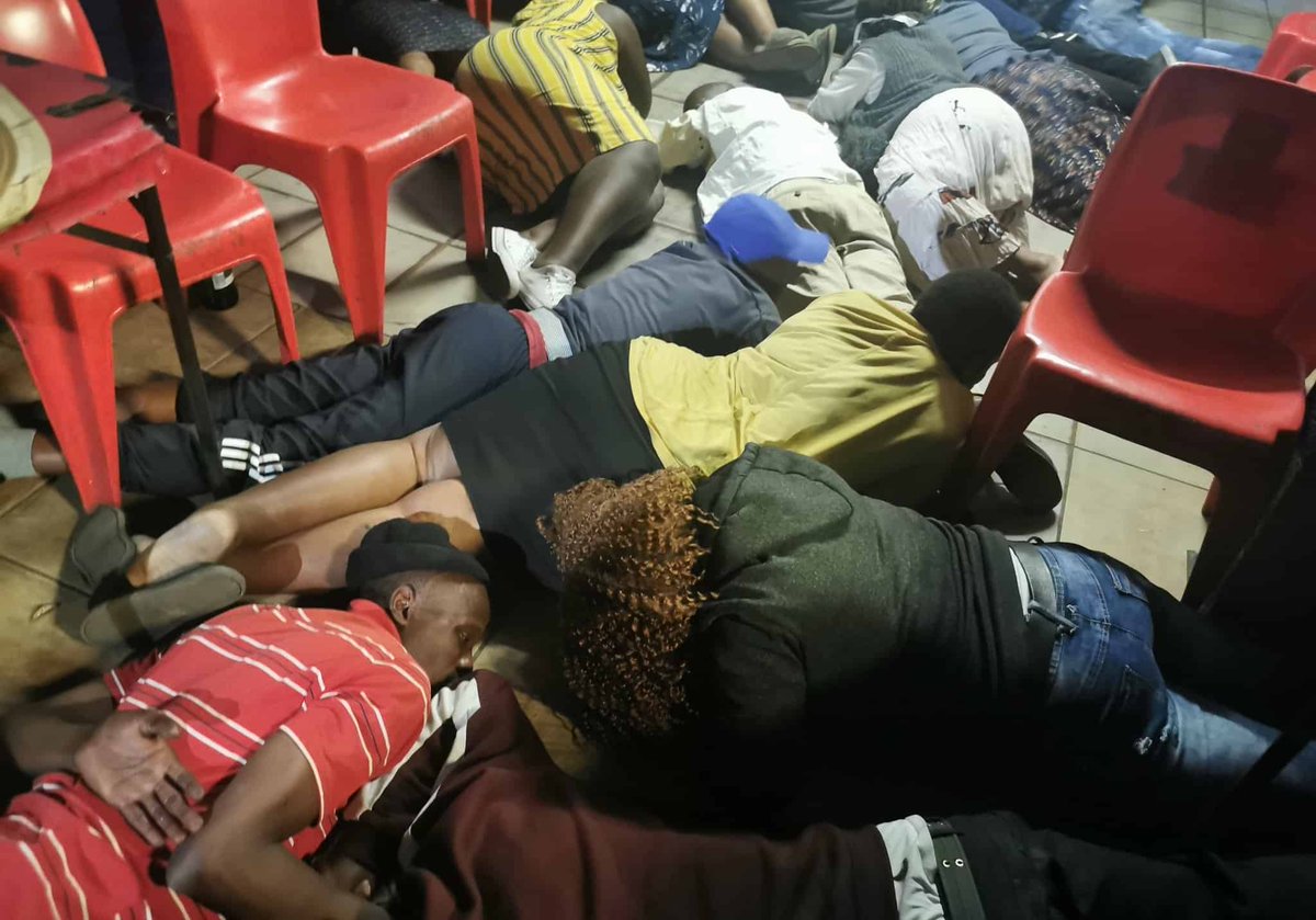 SABreakingNews's tweet photo. Gauteng bar busted for breaking curfew… by Bheki Cele himself https://t.co/LiFeNRSk33 https://t.co/VQM3VCo39s