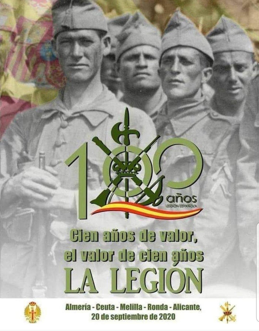 La Legión española cumple cien años
