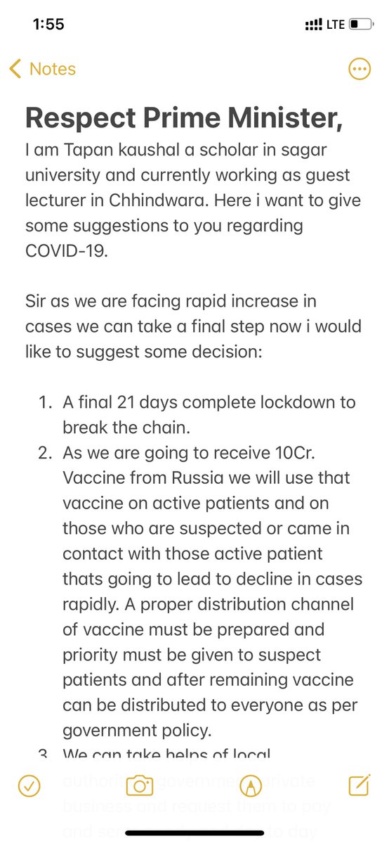 tapanKAUSHAL's tweet photo. @narendramodi @PMOIndia @MoHFW_INDIA Sir i would like to recommend some suggestions for a final fight against COVID-19 #FightagainstCoronavirus #MannKiBaat #COVID19 #COVID19India https://t.co/qwDg5Mne07