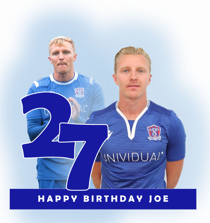 H A P P Y  B I R T H D A Y   J O E 

From everyone at <a href="/SupermarineFC/">Swindon Supermarine</a> 

Have a great day