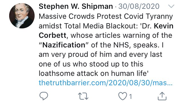 ...Like the other anti-maskers, Corbett loves to compare public health measures to the Nazi Holocaust (which is a softcore form of Holocaust denial)