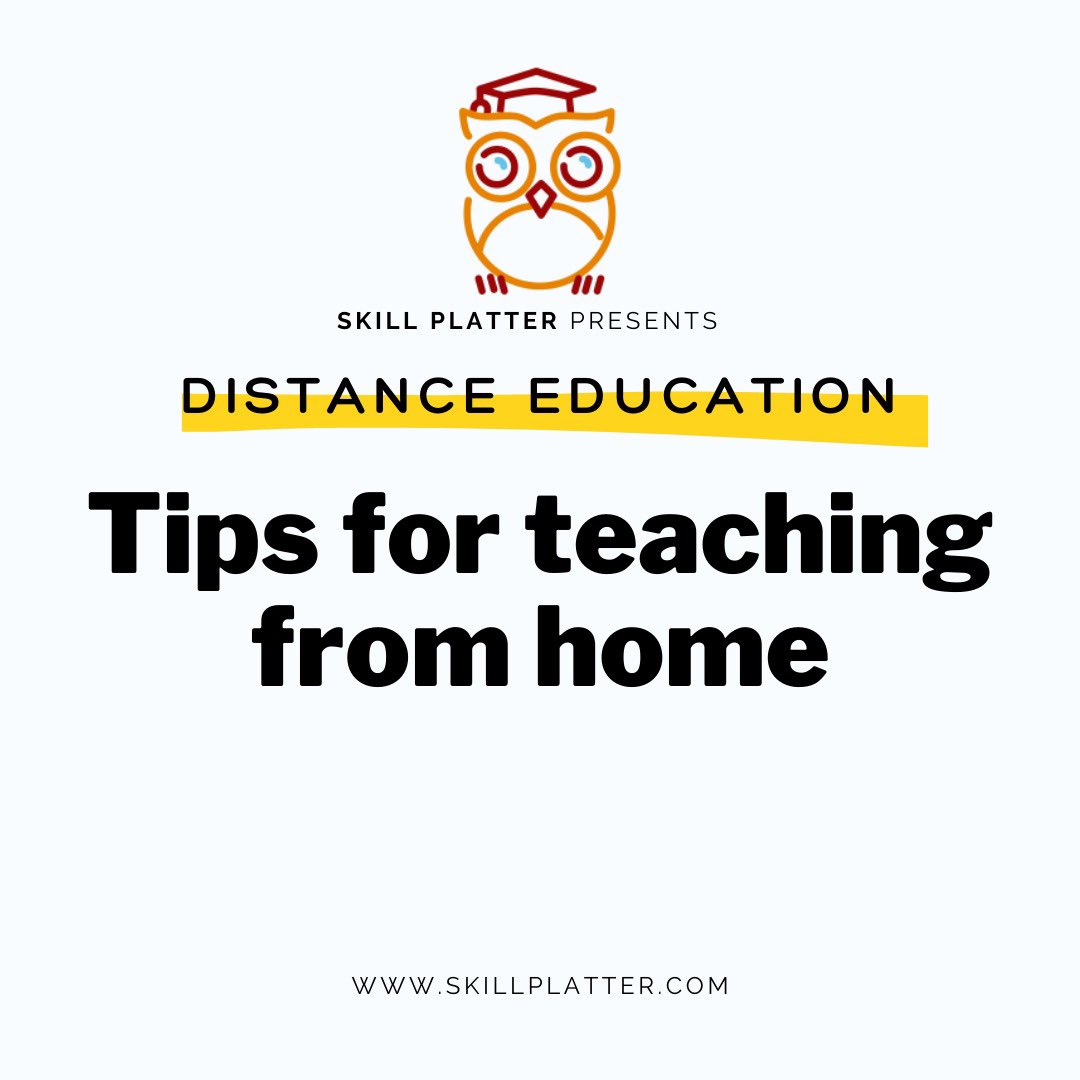 SkillPlatter's tweet photo. Follow the string for tips for teaching from home!

#follow #followback #TeamFollowBack #teach #online #EducationForAll #educationjobs #teacher #teaching #homeschool #studyfromhome #studying #studyplus #STUDY https://t.co/yl2gLsR84Z