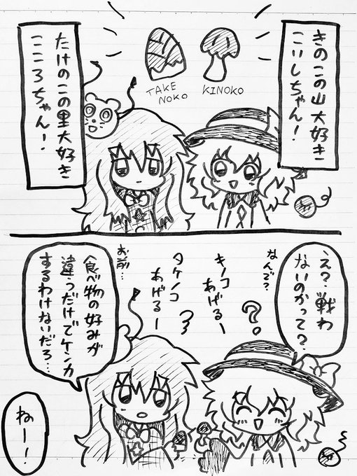 きのこたけのこ国民大調査 を含むマンガ一覧 ツイコミ 仮