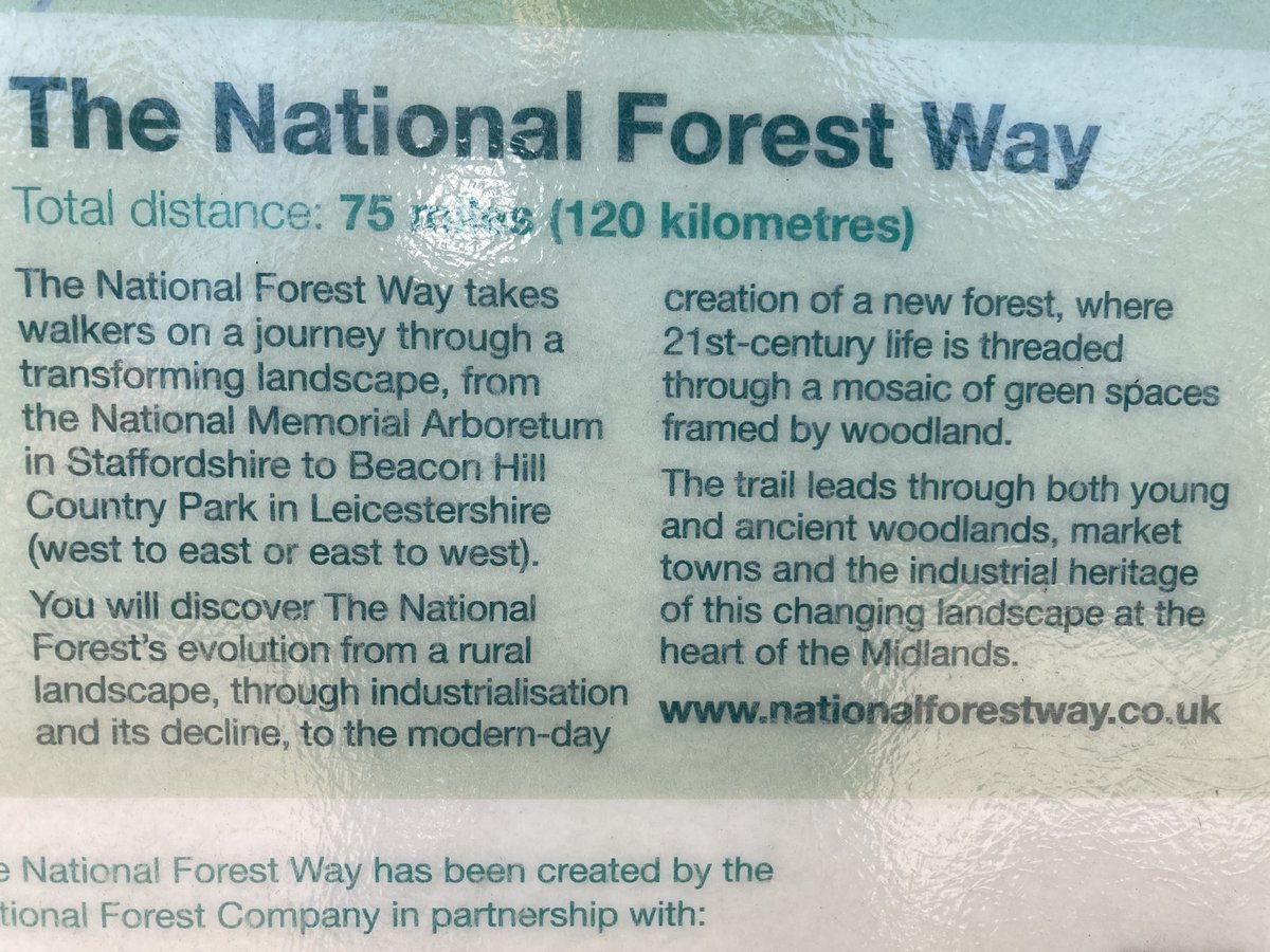 MJ_Ellis's tweet photo. My timeline has been full of The National Forest (@NatForestCo) and The National Forest Way for the last few days. For those of you who are wondering what it all is: a) do pay attention and keep up b) these crib notes may help. #questionslater #countryside #ambitiousproject https://t.co/DUb8tbif5Z
