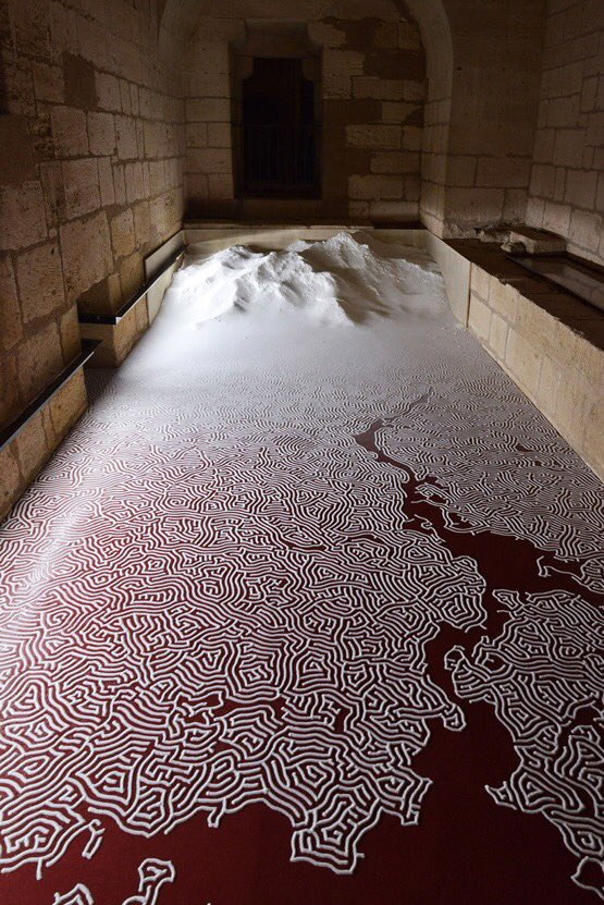 GuillainM's tweet image. « Labyrinthe de sel » - Motoi Yamamoto (2019)