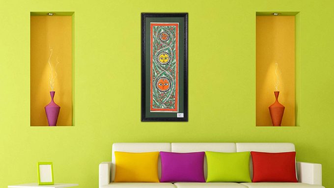 Shop This madhubani handpainted painting of three forms of Lord Sun depicted in #mithila style!. 🤩🤩

Size : 11 X 26 inches
Package Content: Framed Painting

COD Available!
Call or Whatsapp on +91 9599334128

#painting #SSRDishaHomicide