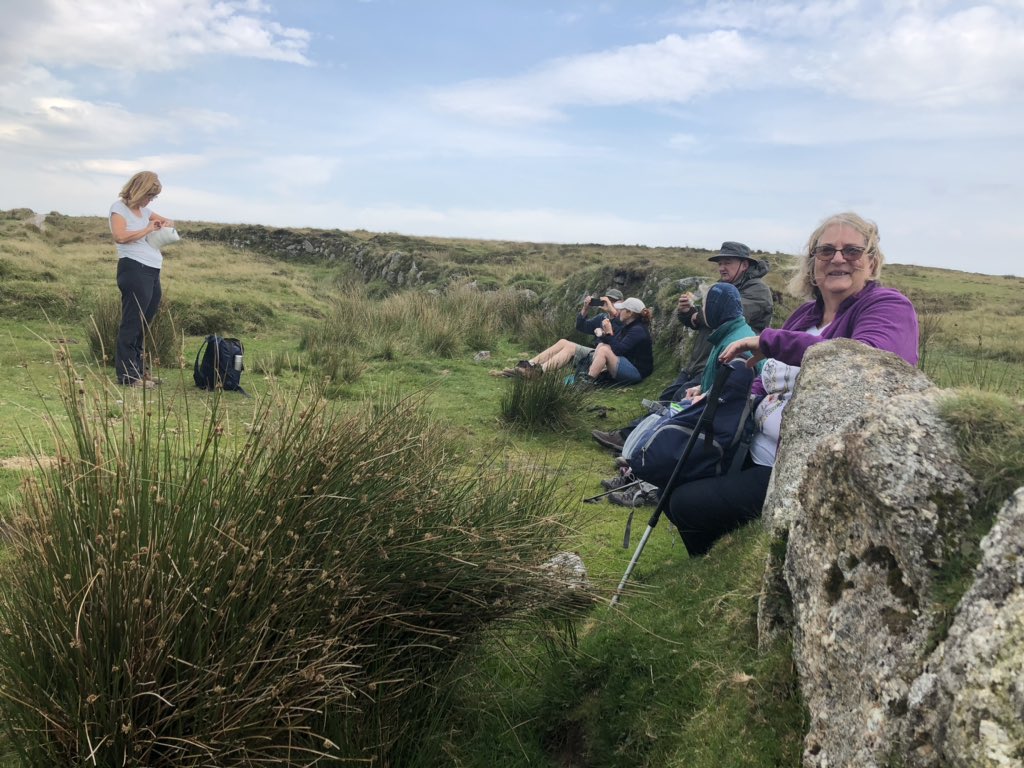 absolutoursuk's tweet photo. #Crib or #croust time at Nun’s Cross said to be the oldest on #Dartmoor for @awctg socially distanced walkers @SulisGuides @AvalonHeritage1 @dartmoornpa @debbrookes_dbcs @ATasteofEngland @BBGuides https://t.co/EZZccu6Ec2
